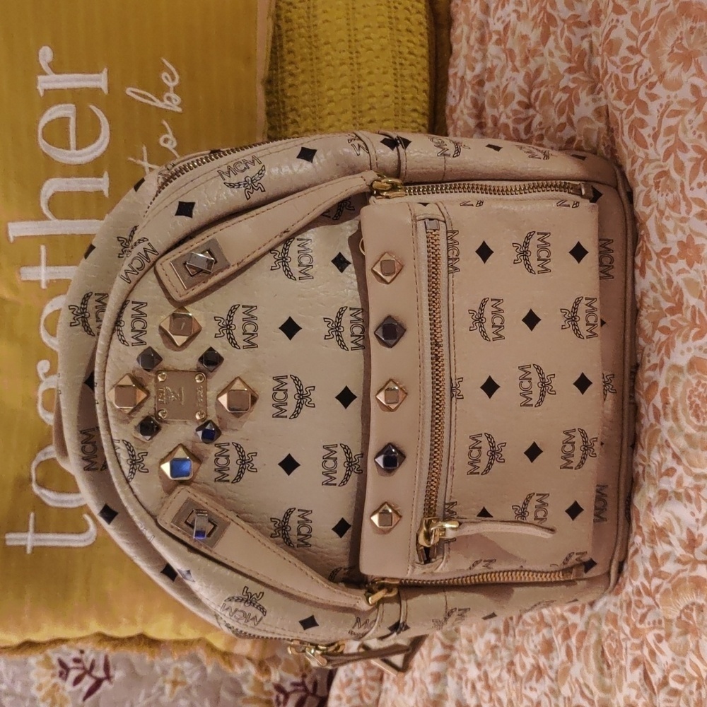 Mcm Authentic Medium Size Backpack - image 1